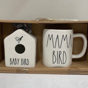 Rae Dunn MAMA BIRD & BABY BIRD set